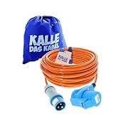 KALLE DAS KABEL CEE Verlängerung Kalle Blue Signal 2,5mm² Winkel Industrie BAU...