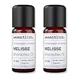 wesentlich. Melissenöl - ätherisches Öl - 100% naturrein (Glasflasche) - u.a....