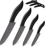 Keramikmesser Set 4 - Sehr scharf Gemüsemesser Gute Handhabung küchenmesser...