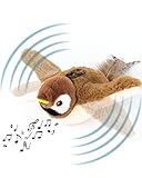 PetTec interaktiver beweglicher Spatz | Katzenspielzeug elektrisch mit...