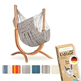 LA SIESTA® – Wetterfester Hängesessel Udine Mit Holzständer –...