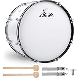 XDrum MBD-226 Marsch Bass Trommel, Fußball Pauke 26' x 12' (10,5 kg, 4 Ösen,...