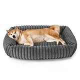 BEDSURE Hundebett flauschig Grosse Hunde - 91x68x20 cm Cord Fleece Hundesofa...