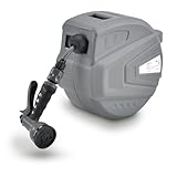 Juskys Schlauchtrommel Flowwater 10 m - Schlauchaufroller Wasser schwenkbar mit...