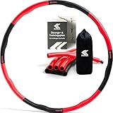 KIANA SPORTS® Hula Hoop Reifen Erwachsene [1,2 & 1,5 kg] – mit Tasche &...