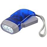 DIGIFLEX Handbrenner, Gartengeräte, 3 LED Dynamo Taschenlampe für Camping,...