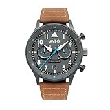 AVI-8 Herren 43.5mm Hawker Hurricane Carey Dual Time Orissa Japanische...