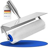 Stachelwalze für Ausgleichsmasse (25cm) inkl. Spritzschutz und Stielaufnahme -...