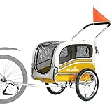 Sepnine 2-in-1 Hundeanhänger für Fahrrad, Fahrradanhänger Hunde,Mit...