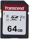 Transcend Highspeed 64GB SDXC Speicherkarte (für Digitalkameras; Bilder &...