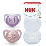 NUK First Choice Baby Schnuller | 6-18 Monate | Kiefergerechte Beruhigungssauger...