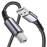 Bohconn USB Druckerkabel 2M,USB 2.0 Typ B Kabel USB A auf USB B Drucker Kabel PC...