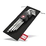 INBUS® 70167 Winkelschraubendreher Set 9tlg, 1.5–10mm, mit Kugelkopf — Made...