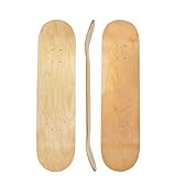 bimiti 2 Stück DIY Blank Skateboard Deck, 7-lagigem Ahorn-Deck konkaves...