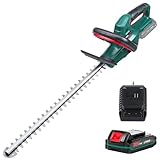 POSENPRO Akku-Heckenschere 20V, Hecken- und Strauchschere mit 52 cm...
