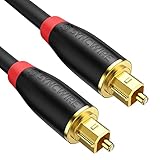 Syncwire Optisches Kabel 1,8m Digital Audiokabel Toslink - [24K Vergoldet, High...