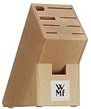 WMF Messerblock ohne Messer, unbestückt, Holz, Buchenholz, leer, für 6 Messer,...