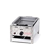 Gasbräter 3,65 kW 1-flammig mit Stahlpfanne Gasgrill Grill Bräter Profigrill...