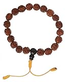 BUDDHAFIGUREN/Billy Held Handmade Mala mit Rudraksha Perlen - Buddhistisches...