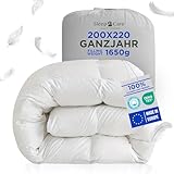 Sleep2Care 4-Jahreszeiten Bettdecke 200x220 | Ganzjahresdecke für Entspannung &...