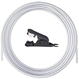 10 Meter PTFE Schlauch mit Cutter, 4mm x 2,5mm, 2.5mm ID × 4mm OD PTFE Tube...