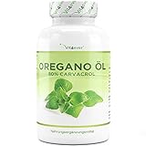 Oregano Öl - 120 Kapseln mit 150 mg - Premium: 80% Carvacrol & 10-fach...