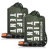 Go Time Gear Rettungszelt Notfall Überlebensunterstand - 2 Personen Notfallzelt...