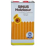 Burtex - Sinus Holzlasur 5l - Farbe: Farblos - Holzlasur innen & außen -...