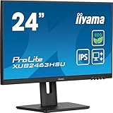 iiyama Prolite XUB2463HSU-B1 60,5cm 23,8' IPS LED-Monitor Full-HD 100Hz HDMI DP...