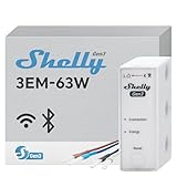 Shelly 3EM-63W Gen3, WLAN-Energiemessgerät für Drei- oder Einphasenanlagen,...