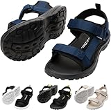 CRESSI Unisex-Adult Pete Black/Blue 44 Sandale ideal für Sommertage am Strand,...