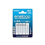 eneloop, AA/Mignon NI-MH Akku, 4er-Pack, Kapazität mit min. 2000 mAh,...