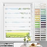 Allesin Doppelrollo Klemmfix ohne Bohren & mit Bohren, Duo Rollos für Fenster...