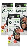 Sojafreie LOTAO Veggie Burger - 3x100g Mix für vegane Burger Patties | Veganer...