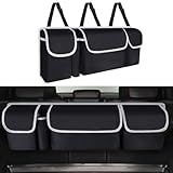 URAQT Auto Kofferraum Organizer, Faltbarer Auto Aufbewahrungstasche mit 4...
