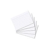 herlitz Karteikarten A8 liniert Weiß, 170g/m² holzfrei, 100 Stück, stabile...