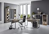 Büromöbel komplett Set Arbeitszimmer Office Edition in Eiche Sonoma/Anthrazit...