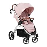 Hauck Uptown Kinderwagen Melange Rose – Kinderwagen für jedes Gelände, extra...