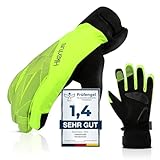 HIKENTURE Winterhandschuhe, Wasserdicht Fahrrad Winter Herren Damen, Winddichte...