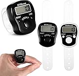 2 Stück Maschenzähler Mini Fingerzähler Handzähler Elektronischer...