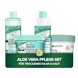 Garnier Set mit Aloe Vera, mit 3in1 Maske, Shampoo Spülung, Fructis Hair Food,...