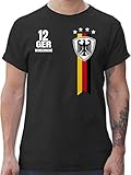 T-Shirt Herren - 2024 Fussball EM Fanartikel - Germany WM Fan Deutschland - XL -...