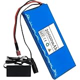 E-Bike Pedelec Akku 36V 20Ah Ebike Battery Pack, Eingebauter BMS PVC-Akku, Mit...