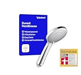 Duravit Universal Duschkopf, Duschbrause mit 3 Strahlarten (Rain, Intense , Soft...