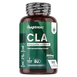 CLA Weichkapseln - 3000 mg CLA pro Portion - 180 vegane Softgels - Konjugierte...