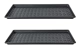 IKEA Baggmuck 2-er Set Schuhwannen in dunkelgrau - Polypropylen - 71x35x3cm -...