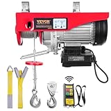 VEVOR 230V Elektrische Seilwinde 500kg bis 1000kg Hubhöhe 12m Seilzug...