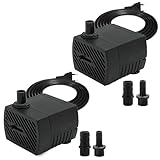 GERUI 2 stück Mini Wasserpumpe,280 L/h 4W 220V-240V 50/60hz Einstellbare...