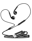 DuKabel USB In Ear Kopfhörer PC Headset mit Mikrofon und Lautstärkeregler USB...