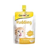 GimCat Pudding mit Calcium - Katzensnack aus echter laktosereduzierter Vollmilch...